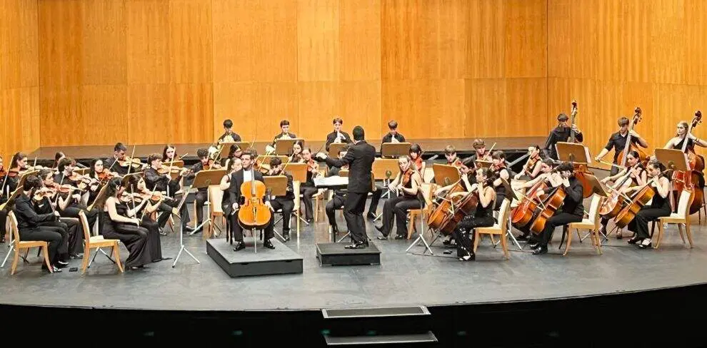 Integrantes de la Joscan en un concierto.