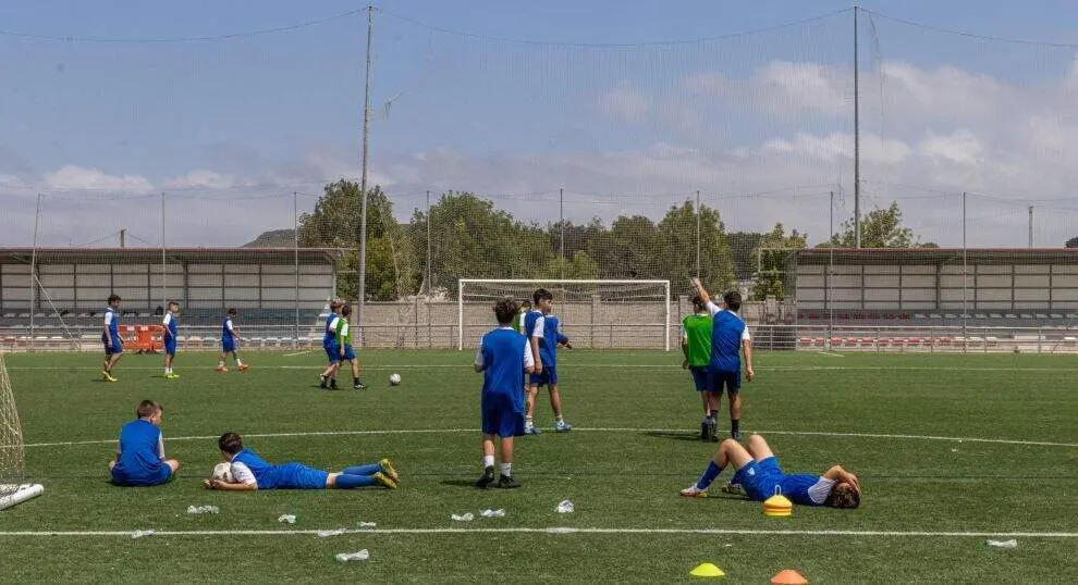 Campo de f&uacute;tbol en Polanco.