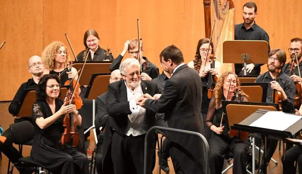 Pl&aacute;cido Domingo en la Gala l&iacute;rica.