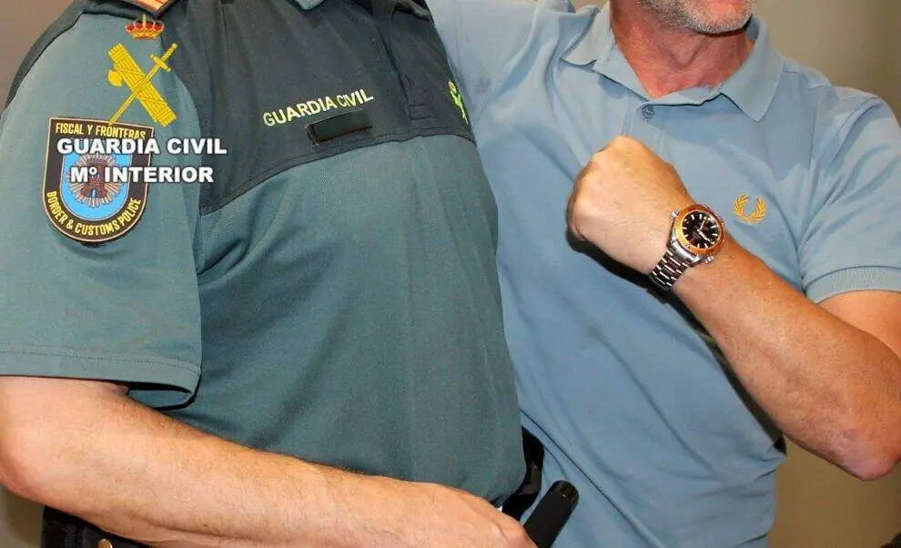 Reloj recuperado por la Guardia Civil.