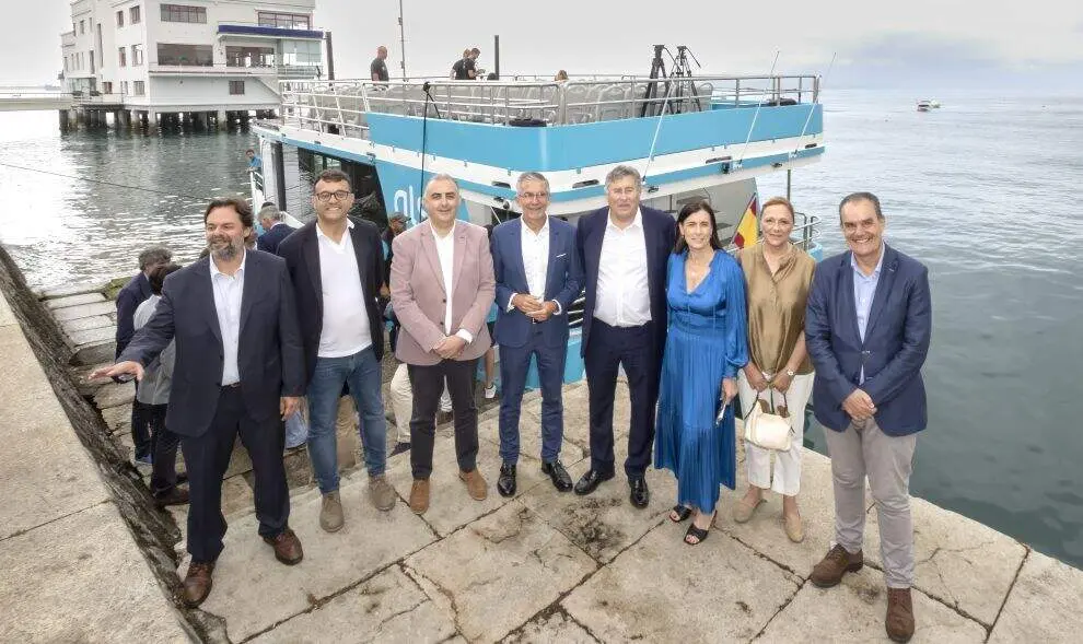 Presentaci&oacute;n de la iniciativa en el embarcadero.