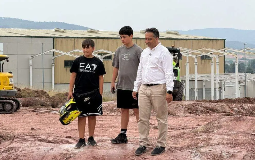 Inicio de las obras del Bike park.