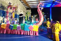 Las carrozas y los Reyes Magos en Argoños.