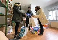 Entrega de juguetes en Polanco.