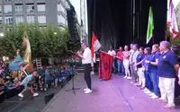 El alcalde Sergio Abascal en el pregón. R.A.