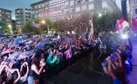 La Plaza de San Antonio vivió un gran ambiente. R.A.
