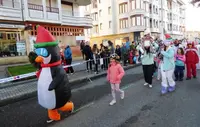 Los pingüinos a parecieron en Noja. R.A.