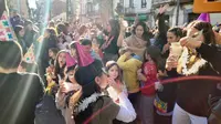 Los niños celebraron las campanadas. R.A.