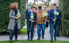 Un instante del acto homenaje en La Magdalena.