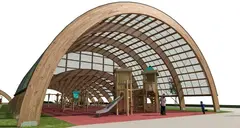 Zona de ocio en el parque de Las Llamas.