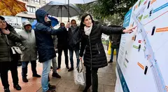 La alcaldesa de Santander, Gema Igual, explica la actuación.