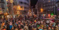 Alumbrado navideño en Torrelavega.