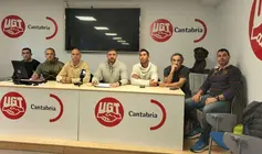 Rueda de prensa del comite de empresa del Semca.