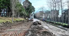 Inicio de las obras en el aparcamiento de Matale&ntilde;as en Santander.