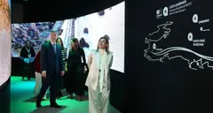 La presidenta regional, Mar&iacute;a Jos&eacute; S&aacute;enz de Buruaga, en Fitur.