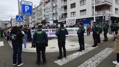 La Guardia Civil y la Polic&iacute;a Local control&oacute; las movilizaciones. R.A.