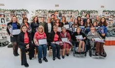 Mujeres homenajeadas en El Astillero.