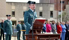 Toma de posesi&oacute;n en el acuartelamiento de Santander.