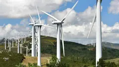 Parques e&oacute;licos en Cantabria.