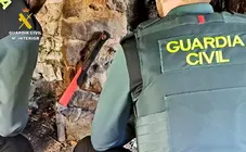 Los agentes con el hacha.