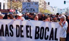 Manifestaci&oacute;n en Santander para reclamar la verdad sobre el accidente. A.C.