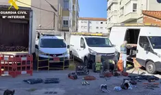 Furgonetas intervenidas.