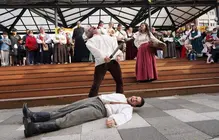 Representaci&oacute;n hist&oacute;rica en la Fiesta de Pedro Velarde.