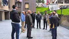 Encuentro con los vecinos de la calle Jos&eacute; Hierro.