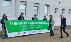 Protesta del sindicato STEC.