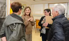 Reuni&oacute;n de Buruaga con los vecinos.