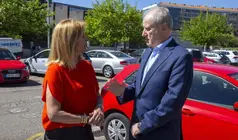 Ana Cabrero, presidenta de ATA, y Eduardo Arasti.