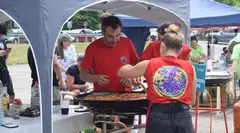Participantes en el Concurso de Paellas.