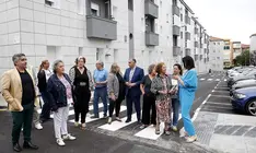 Visita a la rehabilitaci&oacute;n de las viviendas.