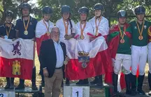 Equipo de Cantabria en el podium.