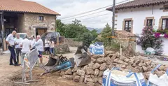 Obras en la Plaza de &Aacute;nimas.