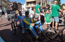 Ronando y Ronaldihno en los autos locos. R.A.