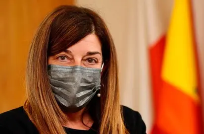 La presidenta del PP, María José Saénz de Buruaga.
