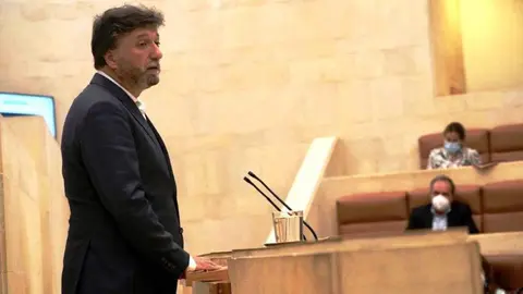 El diputado regional de Vox en el Parlamento de Cantabria, Cristóbal Palacio.