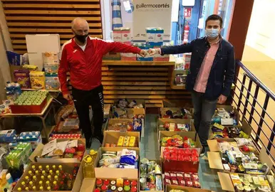 Alimentos recogidos en el Torneo de Muslera, en El Astillero.