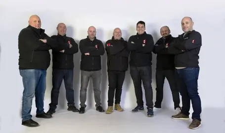 Los integrantes de Carnavaldelnorte de Santoña.