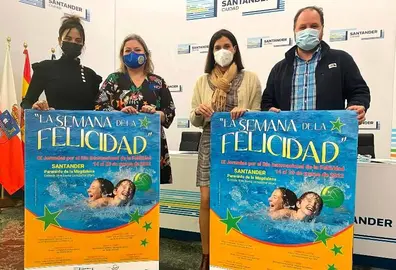 Presentación de la Semana de la Felicidad en Santander.