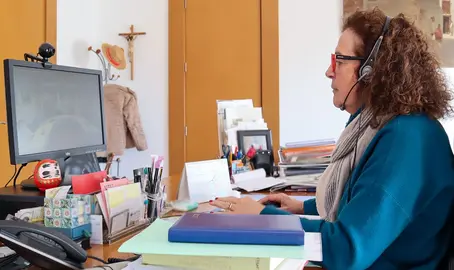La alcaldesa, María Teresa Noceda, durante la sesión plenaria.