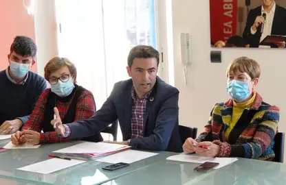 Miembros de la Ejecutiva del PSOE de Santander.
