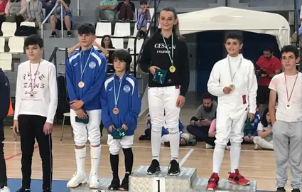 Julia Moreno en lo más alto del podium en Las Rozas.
