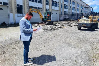 Zona que se acondicionará para autocaravanas en Torrelavega.