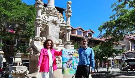 Presentación del programa de las fiesta de Santo Cristo del Amparo en Comillas.