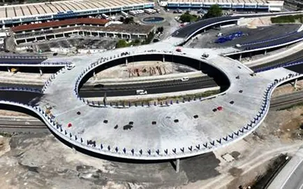 Estado de las obras del enlace al puerto de Santander.