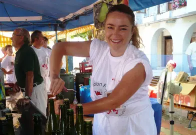 Expositores de la Feria de la Sidra en Escalante. R.A.
