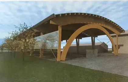 Pista cubierta para el colegio de Ganzo.