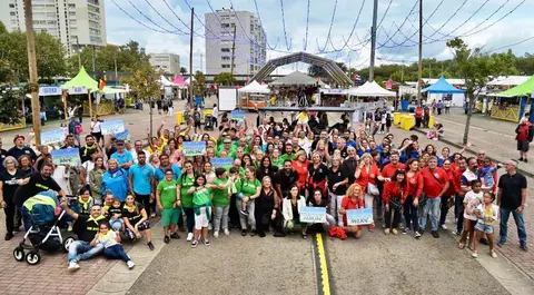 Las peñas de Santander durante la Semana Grande.